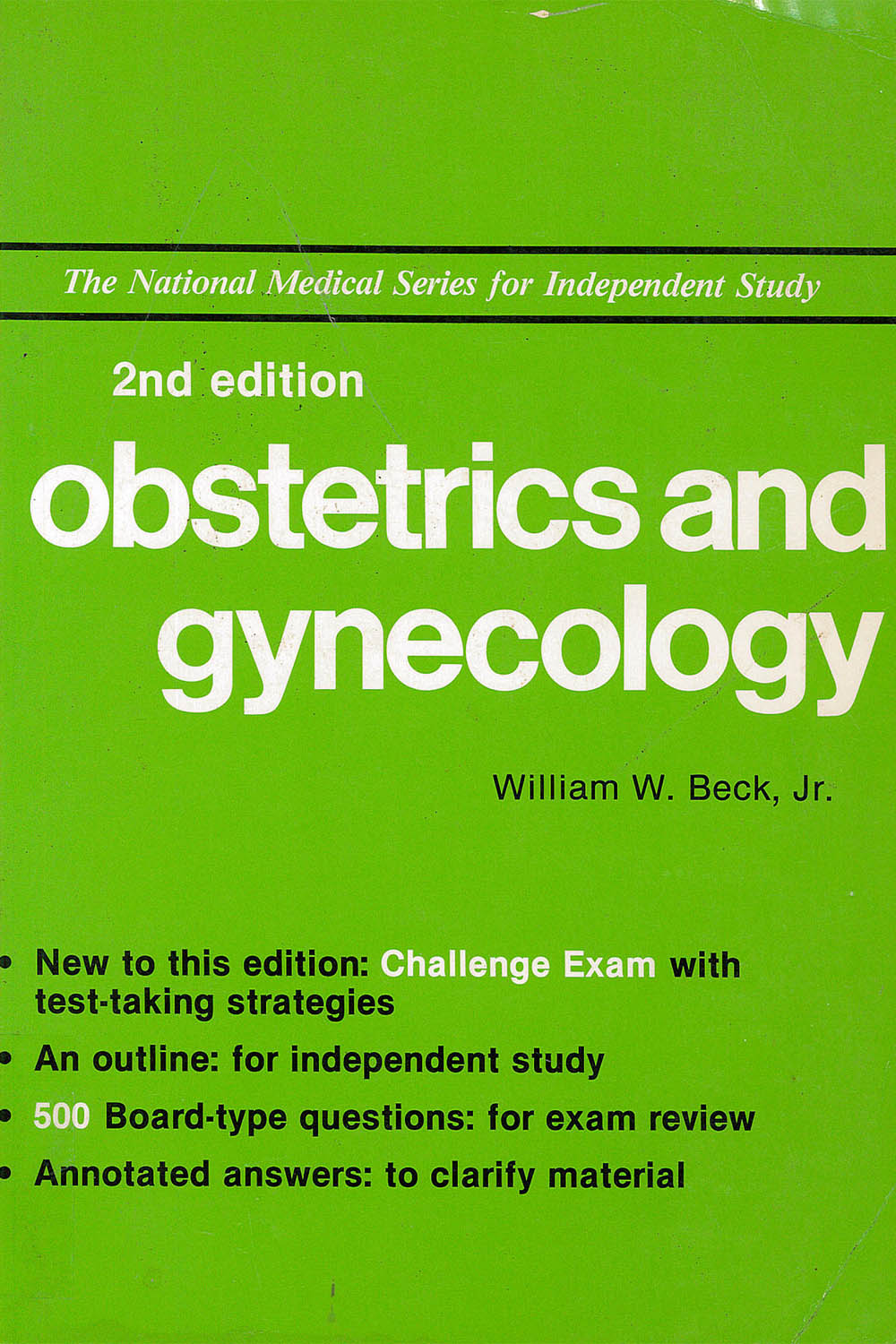 16 / 26 - RG111 O-68 1988 Obstetrics and Gynecology, William W. Beck Jr. - NMS USA