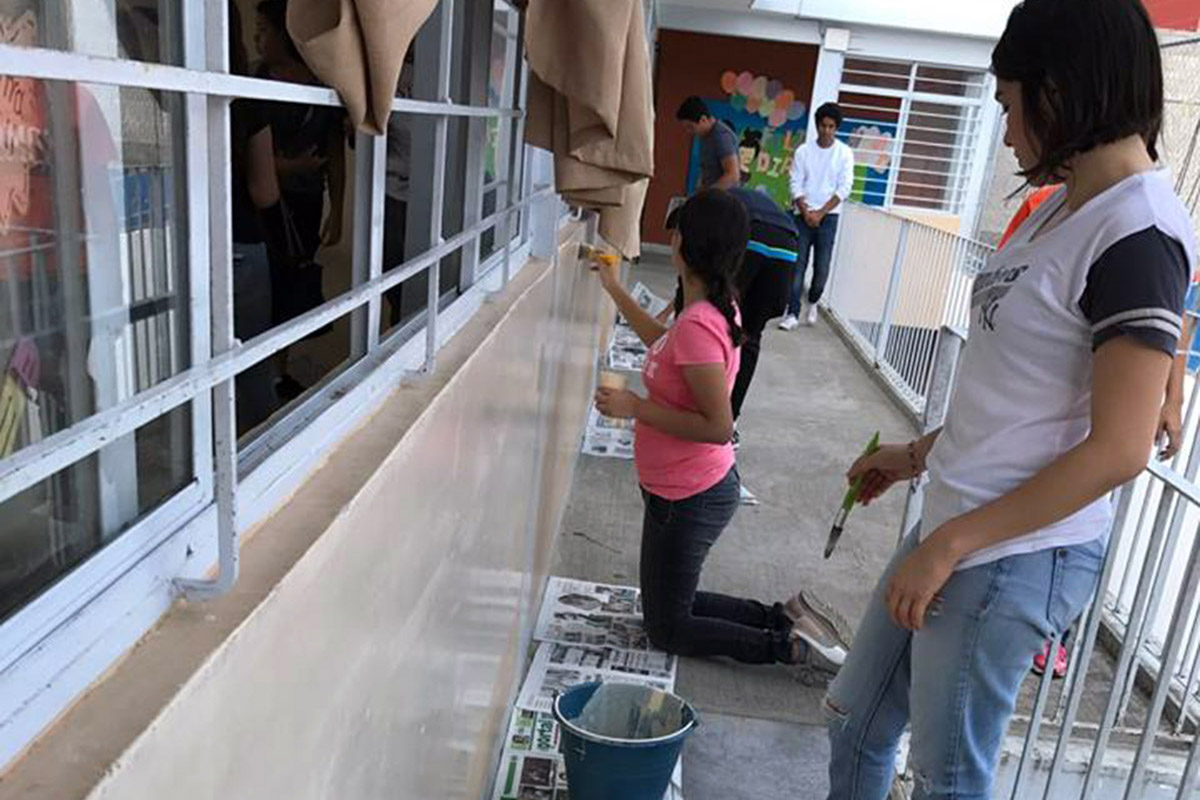 3 / 4 - ASUA a Color mejora espacios educativos para niños en la Colonia Revolución