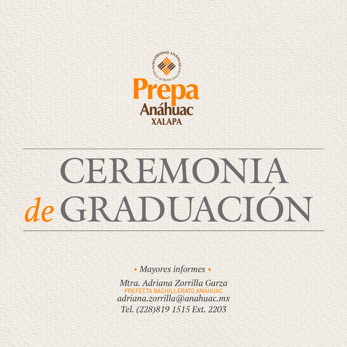 Ceremonia de Graduación 2018