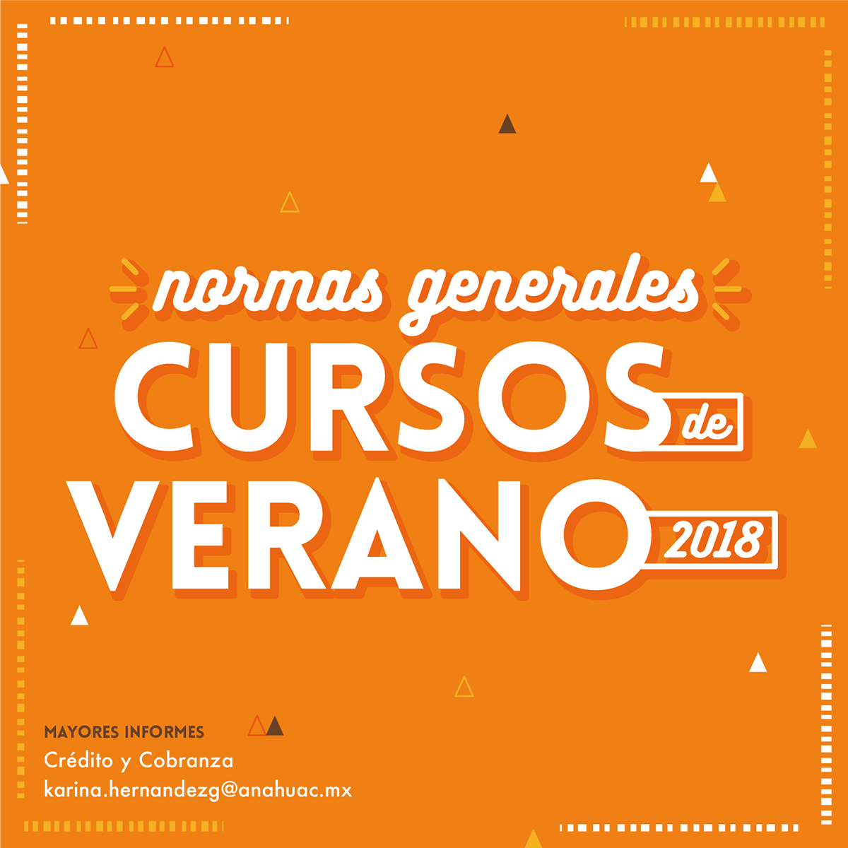 Información para Cursos de Verano 2018