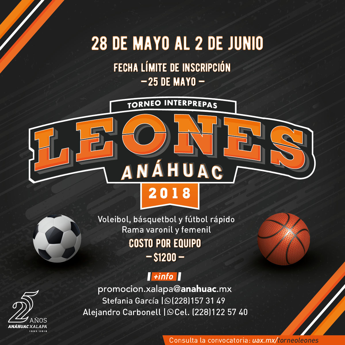 Torneo Interprepas Leones Anáhuac 2018
