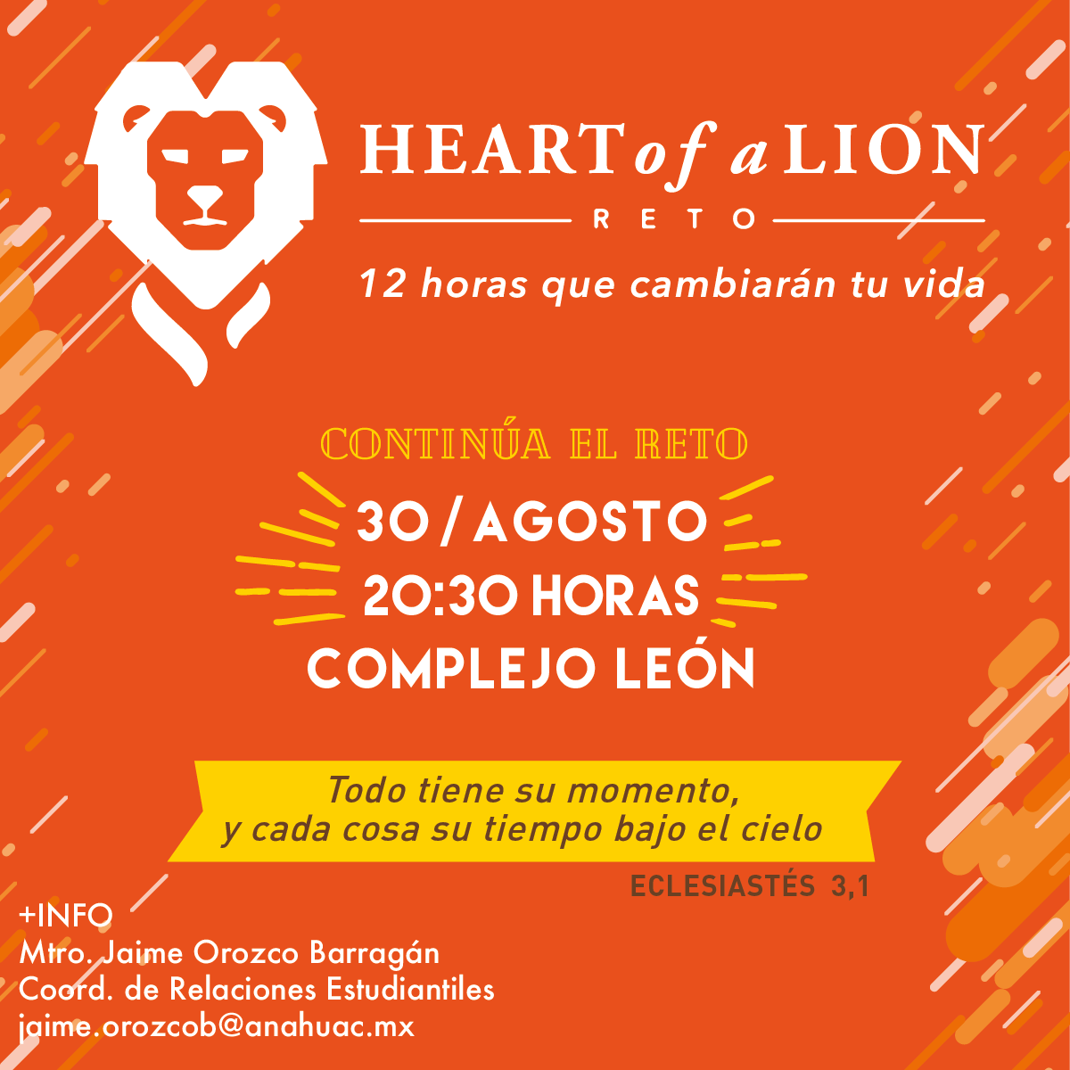 Reto Heart of a Lion: Octava Actividad