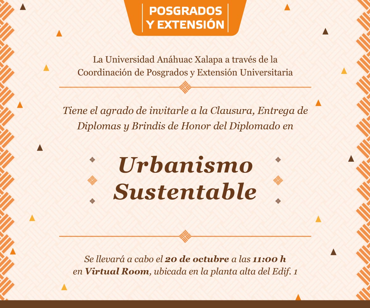 Clausura del Diplomado en Urbanismo Sustentable