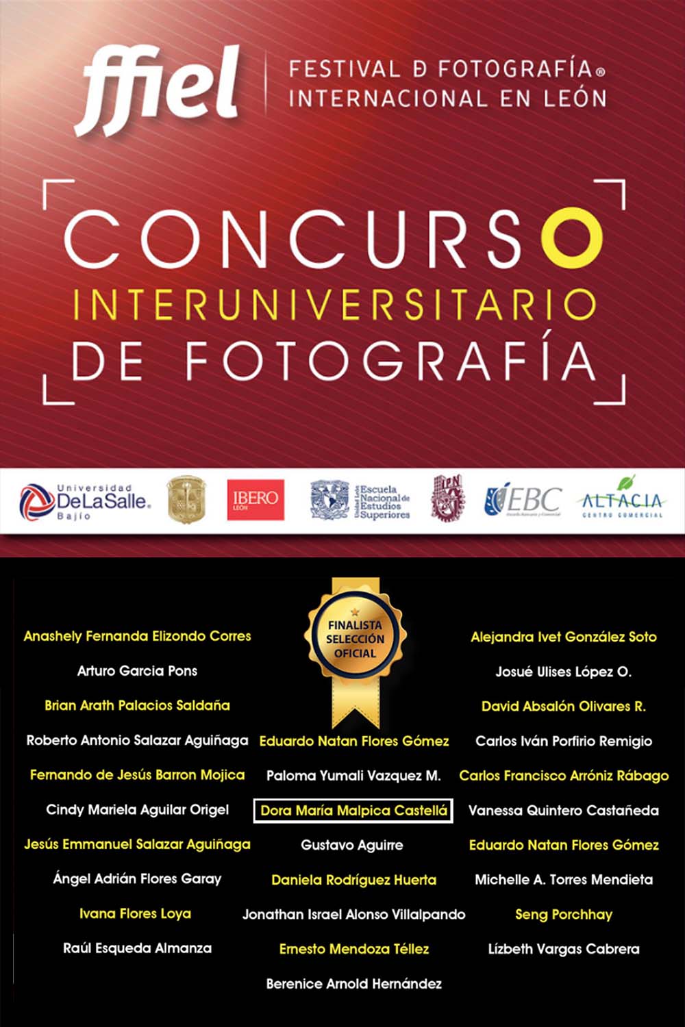 3 / 3 - Finalistas en el 1er Concurso Interuniversitario de Fotografía.