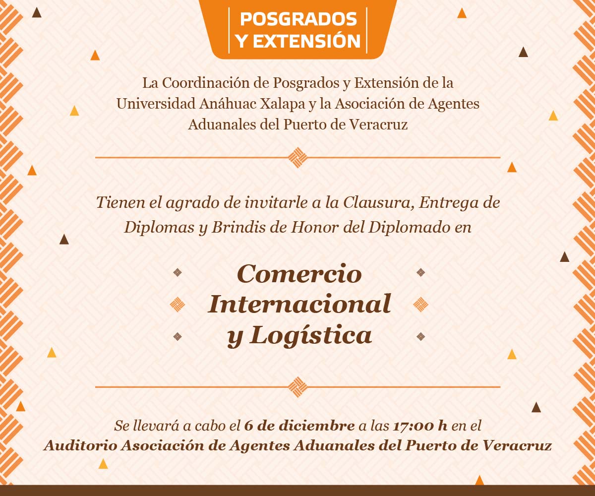 Clausura del Diplomado en Comercio Internacional y Logística