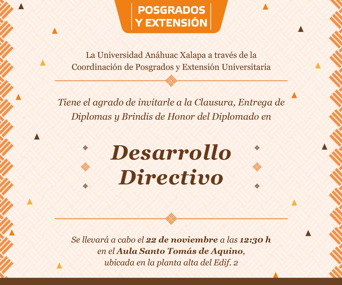 Clausura del Diplomado en Desarrollo Directivo Clausura del Diplomado en Desarrollo Directivo