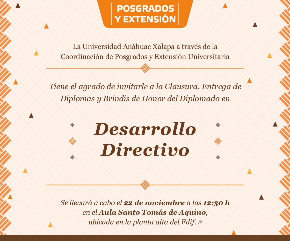 Clausura del Diplomado en Desarrollo Directivo