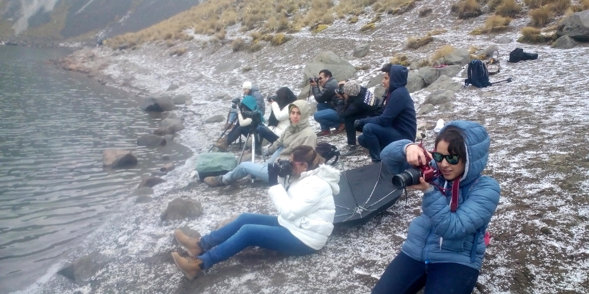 2 / 2 - Alumnos del Taller de Fotografía Digital visitan el volcán Nevado de Toluca