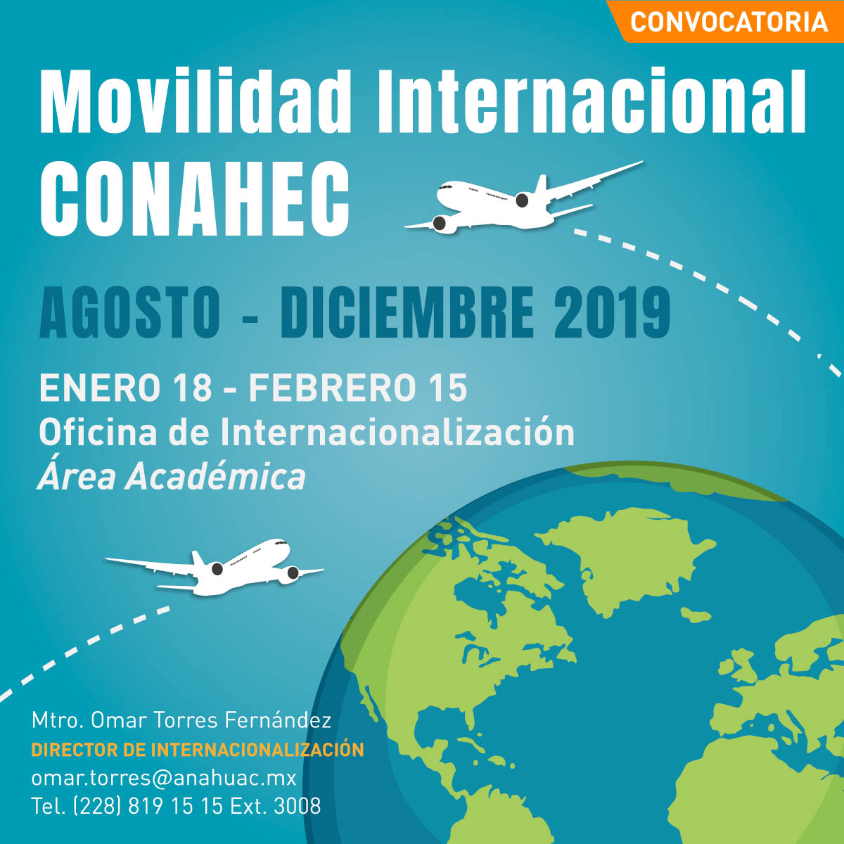 Convocatoria de Movilidad Internacional CONAHEC 2019
