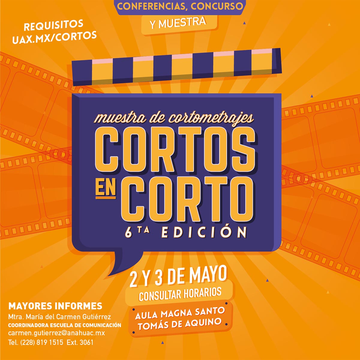 Muestra de Cortometrajes Cortos en Corto 6ta Edición