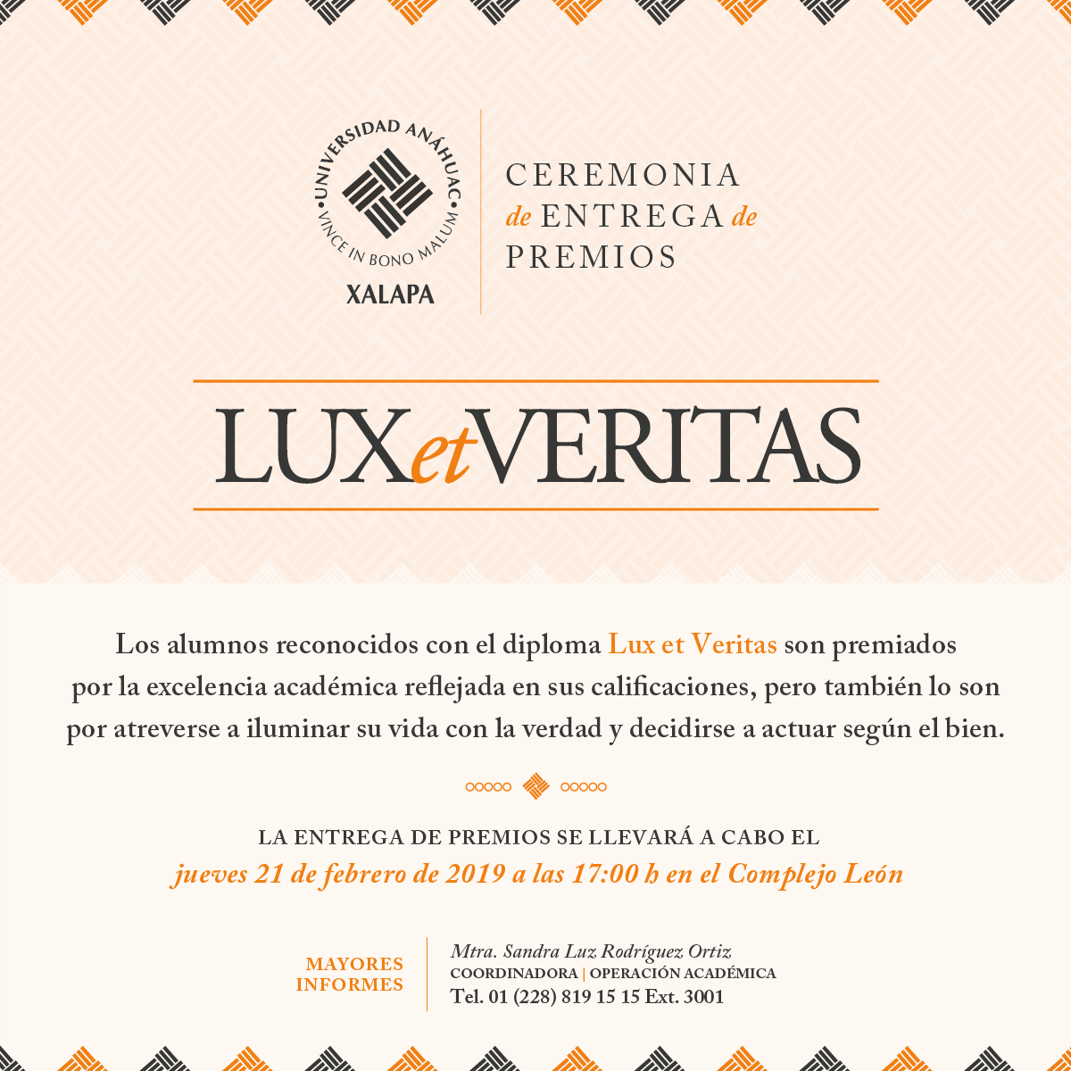 Entrega de Premios Lux et Veritas