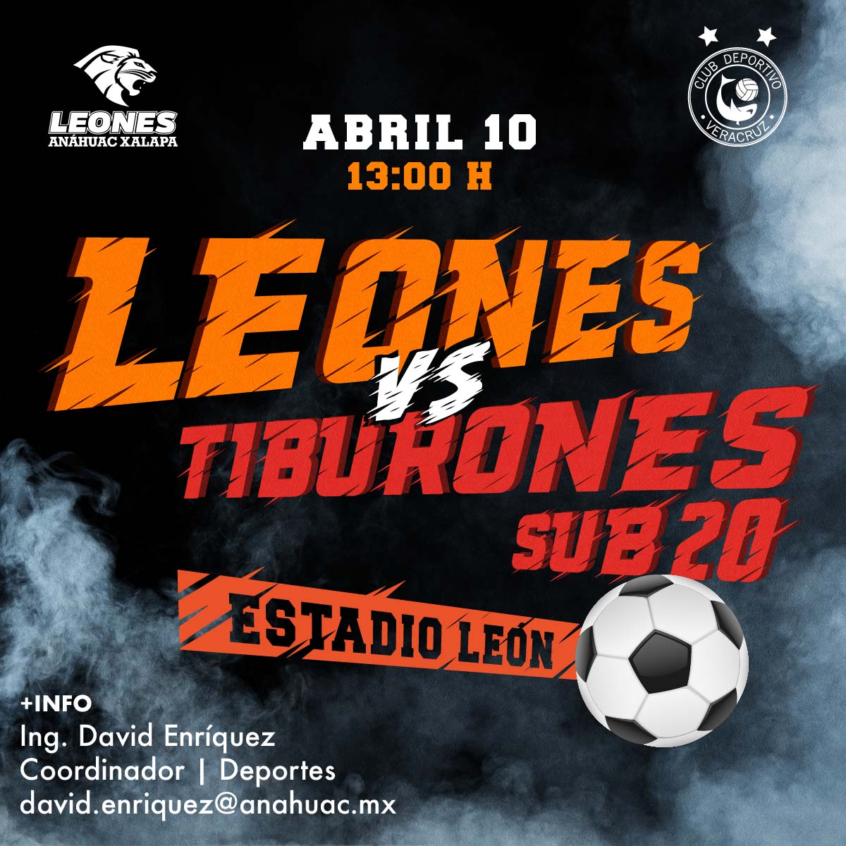 Leones Anáhuac vs Tiburones Sub 20