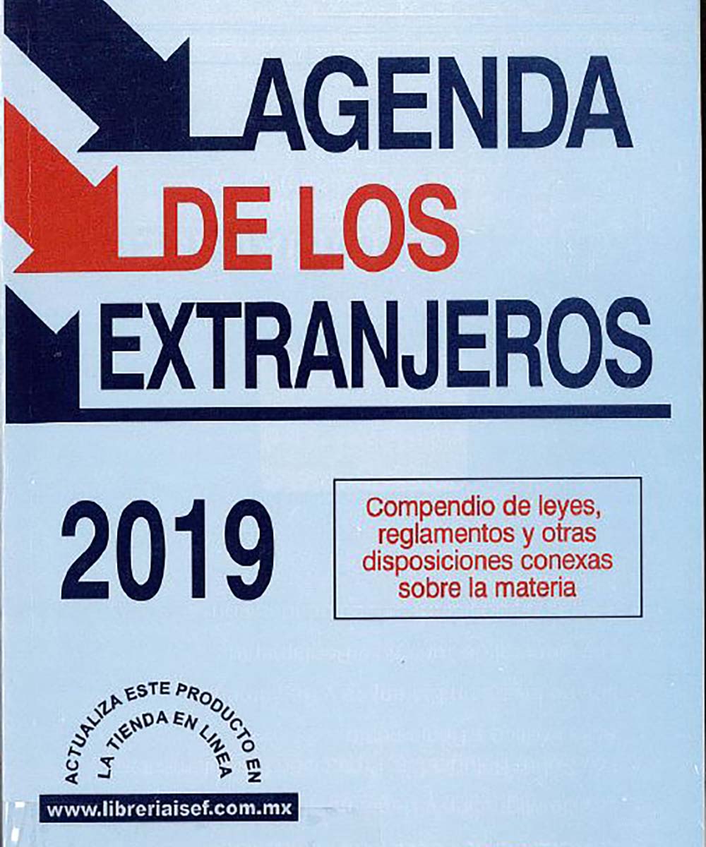 1 / 12 - KGF2981.A28 I-84 Agenda de los Extranjeros 2019 - ISEF, México 2019