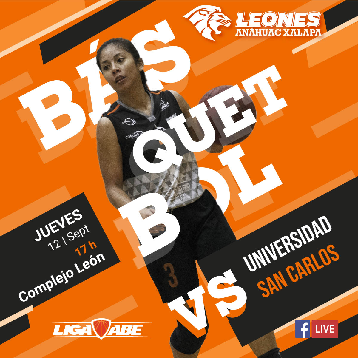 Básquetbol Femenil ABE: Leonas vs Universidad San Carlos