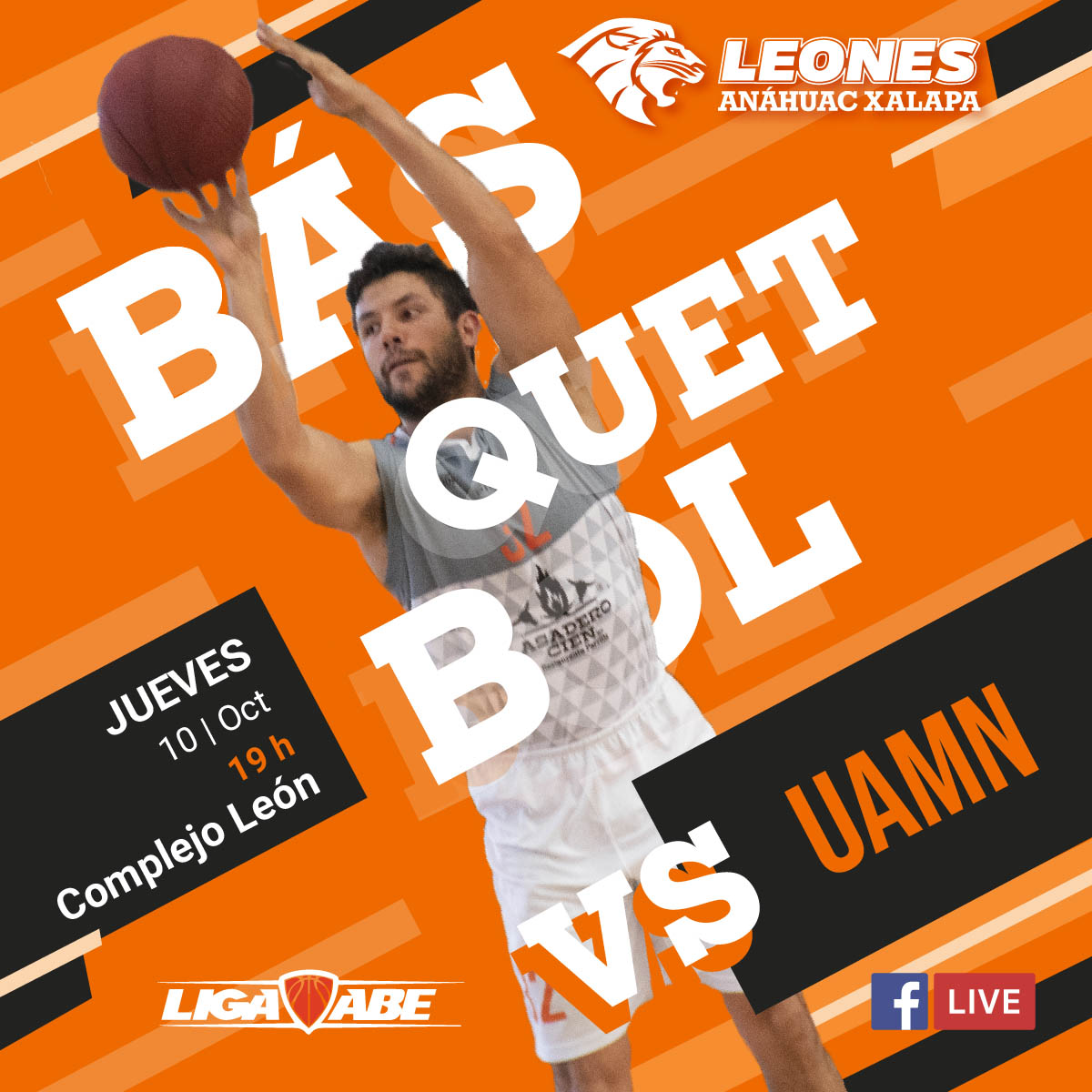 Básquetbol Varonil ABE: Leones vs Anáhuac México Norte Básquetbol Varonil ABE: Leones vs Anáhuac México Norte