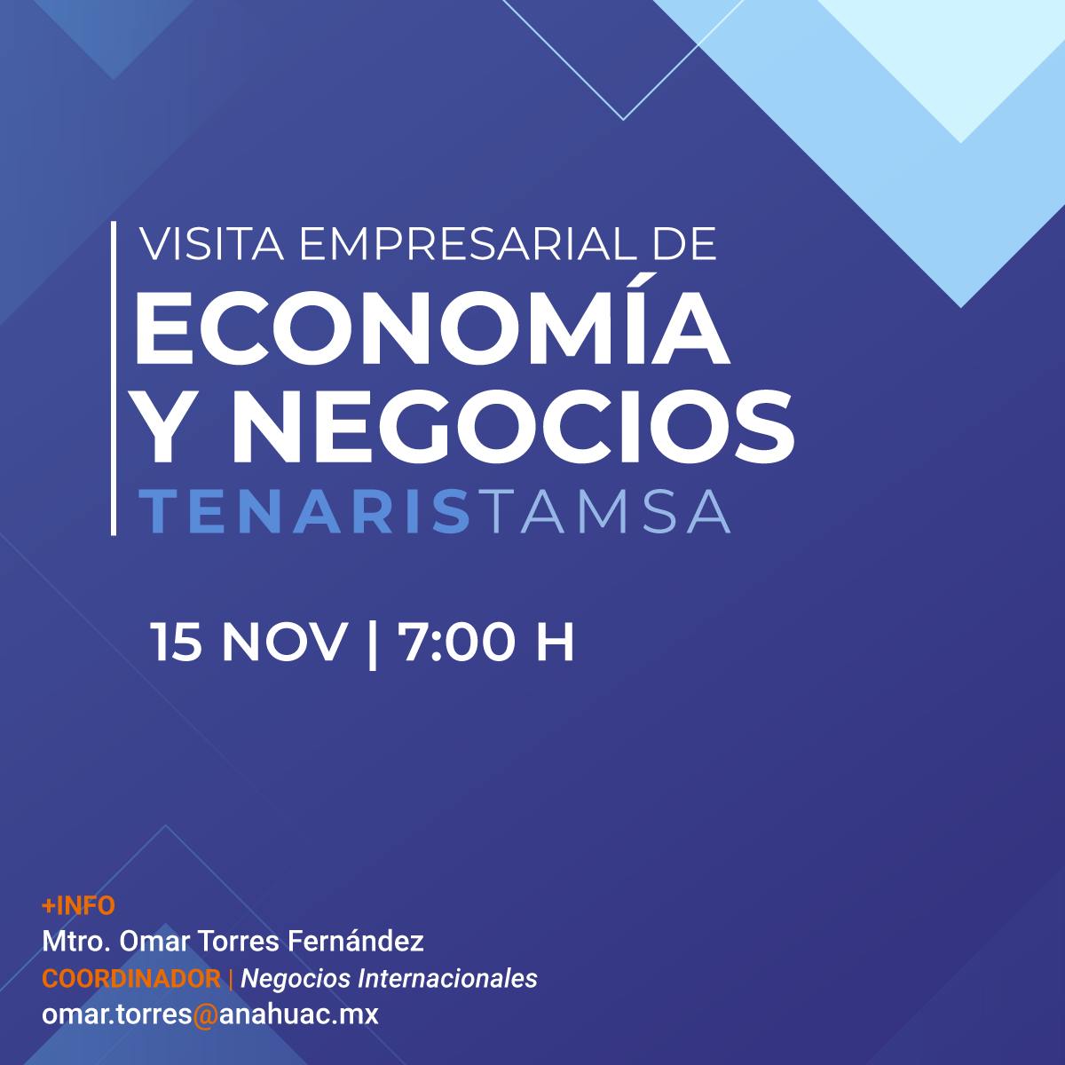 Visita Empresarial de Economía y Negocios a Tenaris Tamsa
