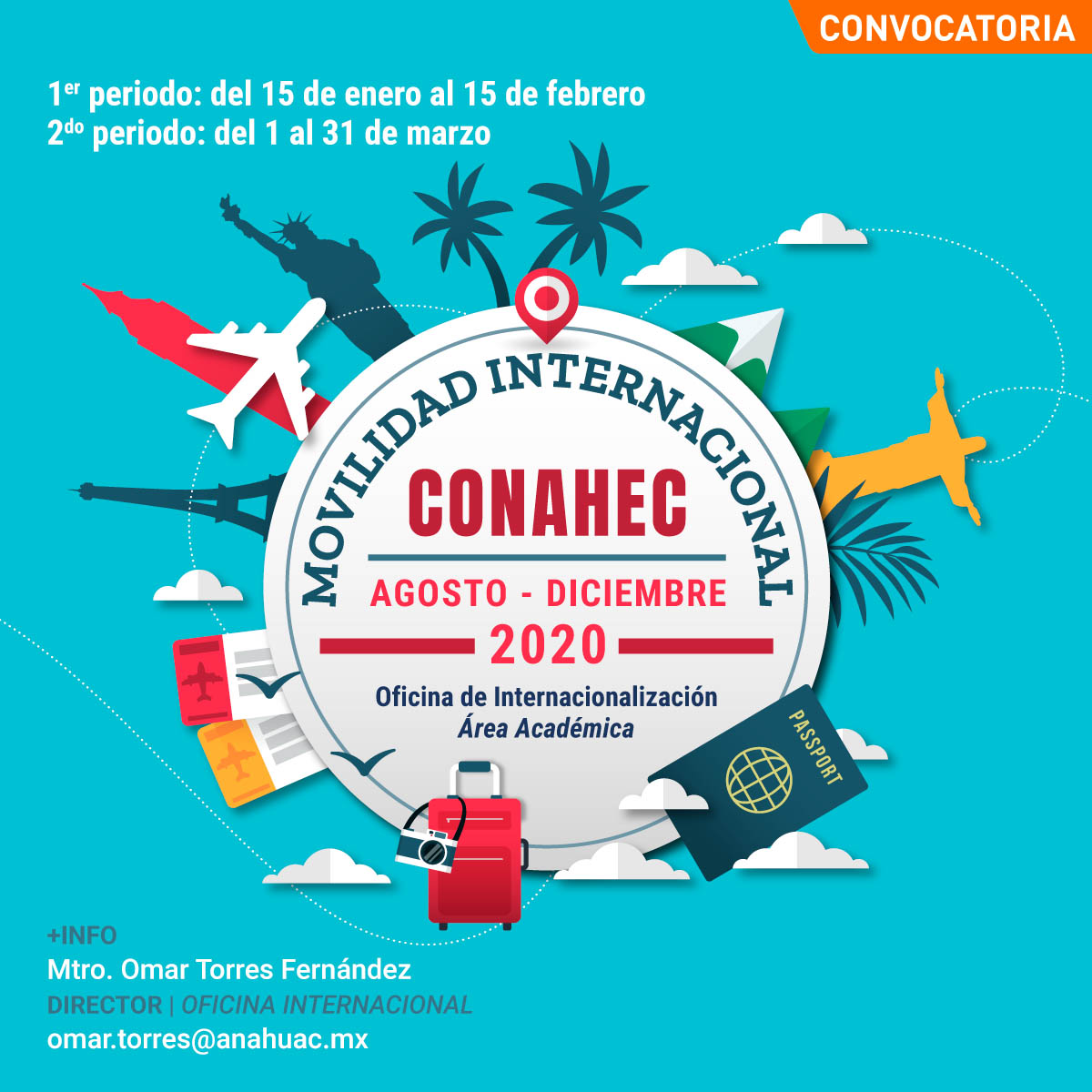 Convocatoria de Movilidad Internacional CONAHEC 2020