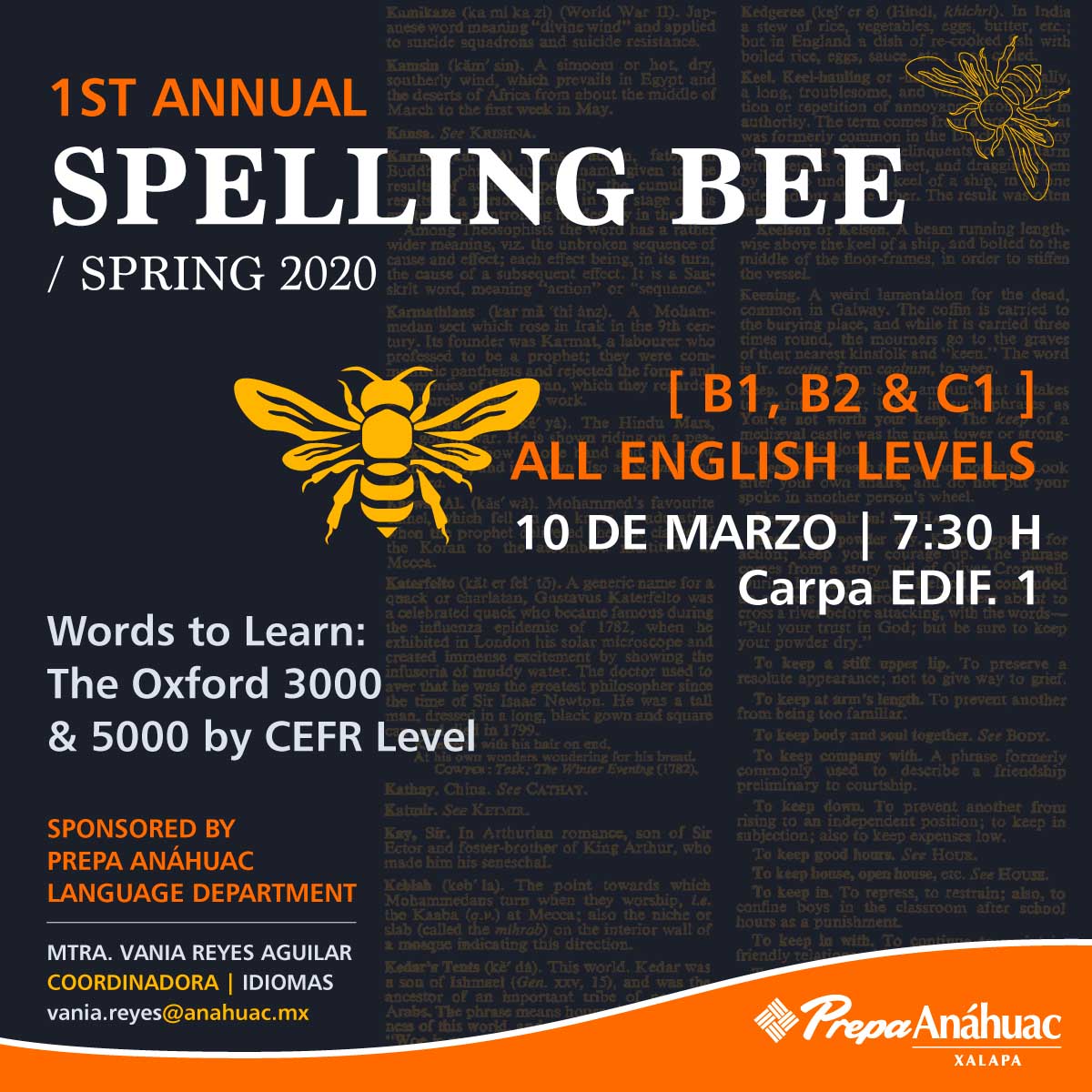 1st Annual Spelling Bee Spring 2020