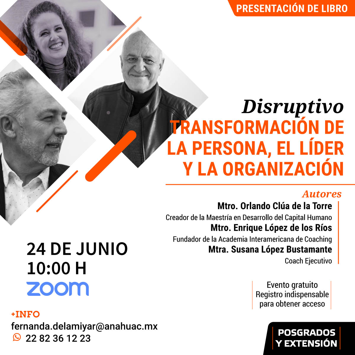 Presentación de Disruptivo: Transformación de la Persona, el Líder y la Organización