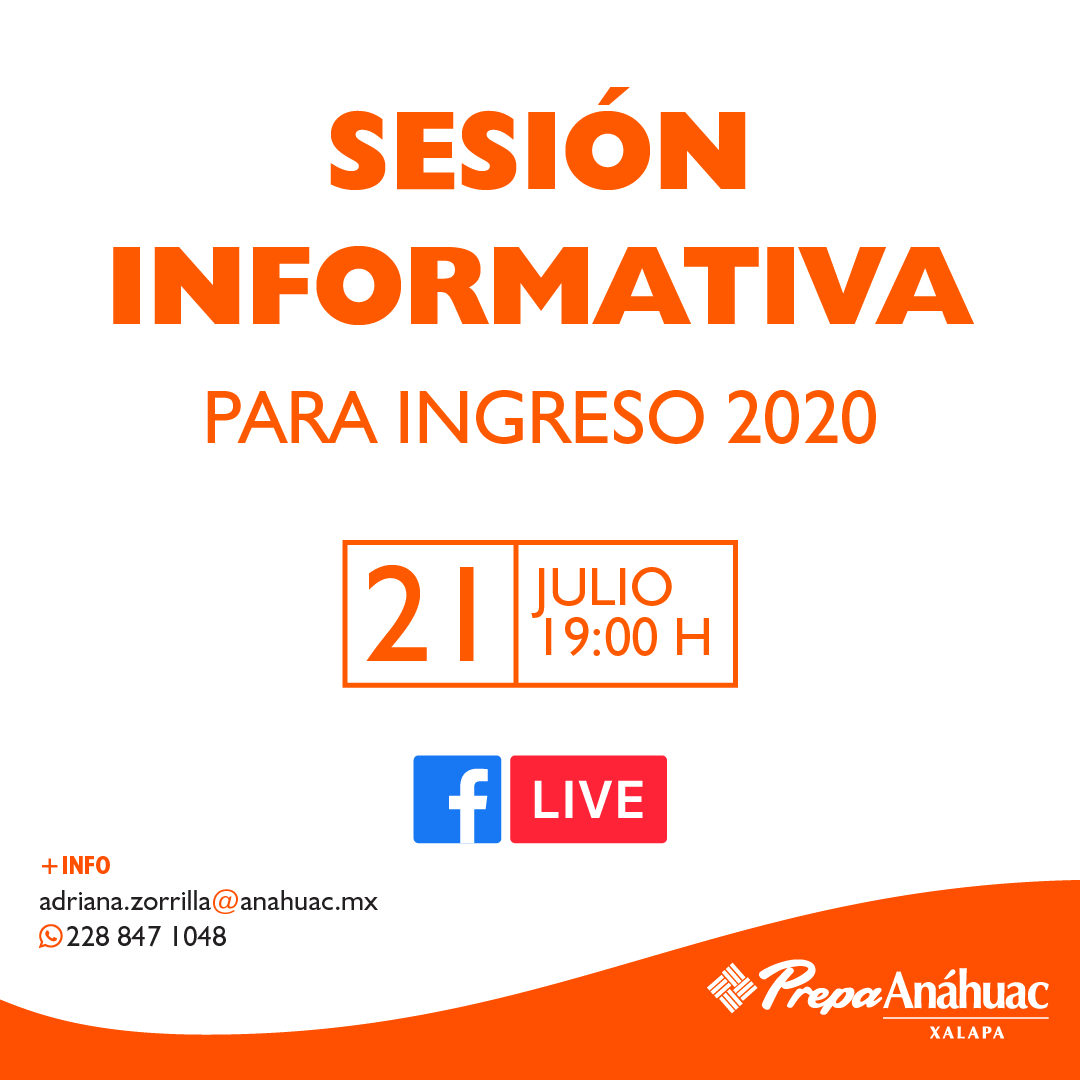 Sesión Informativa para Ingreso 2020 Universidad Anáhuac Veracruz