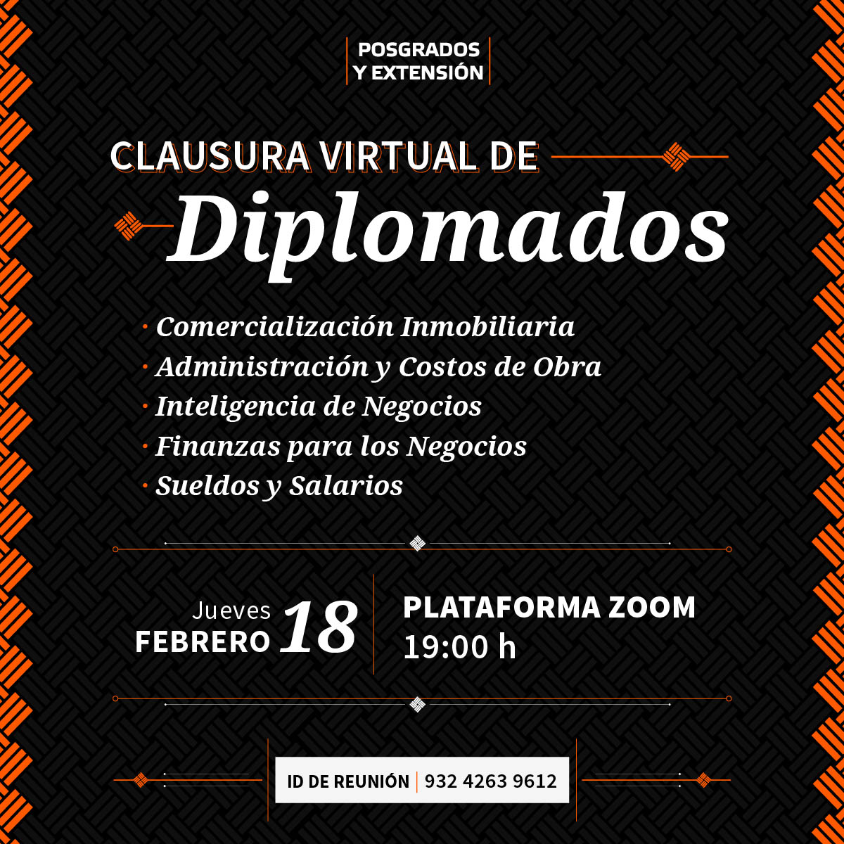 Clausura Virtual de Diplomados