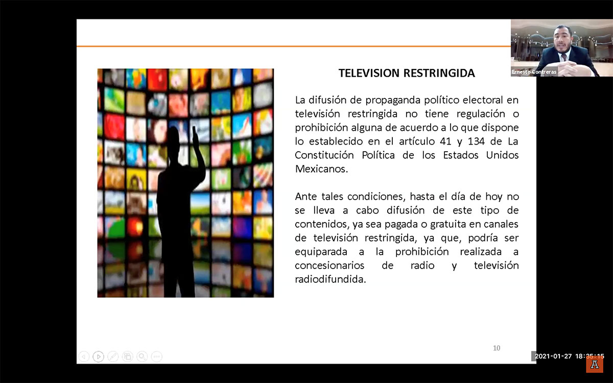 1 / 5 - Derecho de Acceso a la Radio y Televisión en Términos de la Legislación Electoral