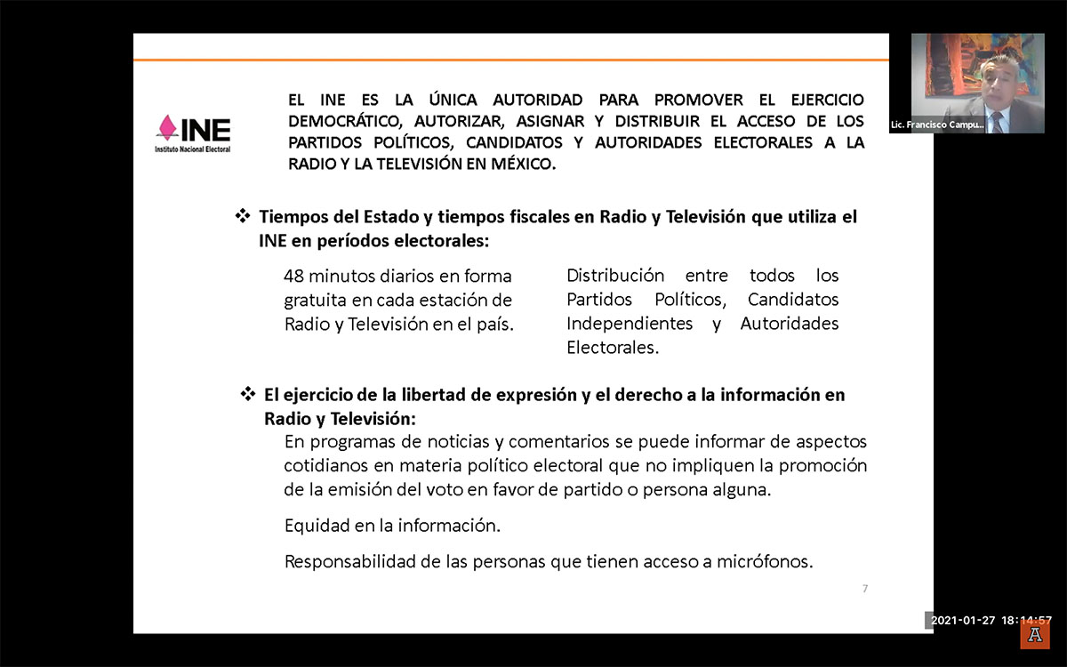 2 / 5 - Derecho de Acceso a la Radio y Televisión en Términos de la Legislación Electoral