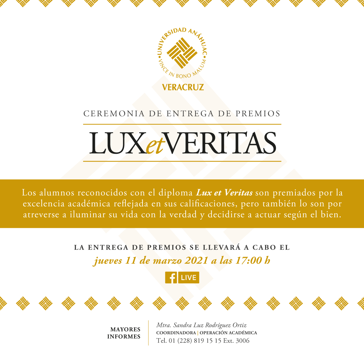 Ceremonia de Entrega de Premios Lux et Veritas