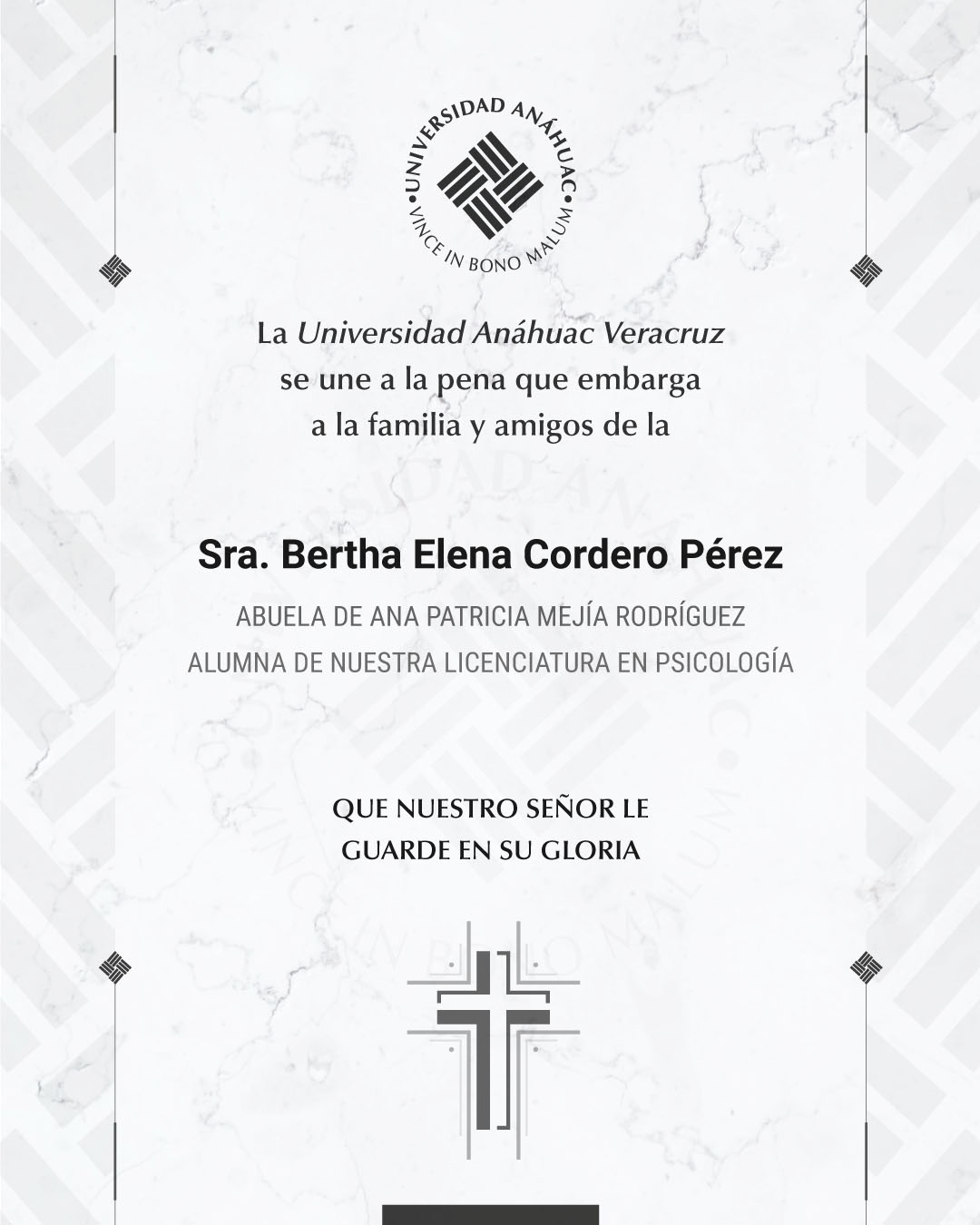 Sra. Bertha Elena Cordedo Pérez