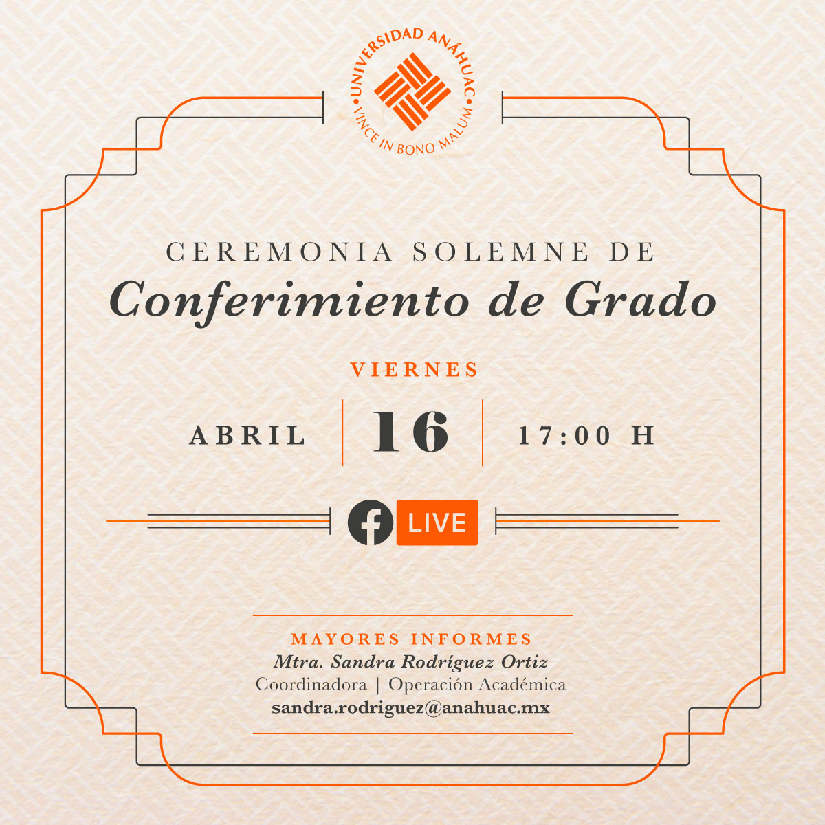 Conferimiento de Grado