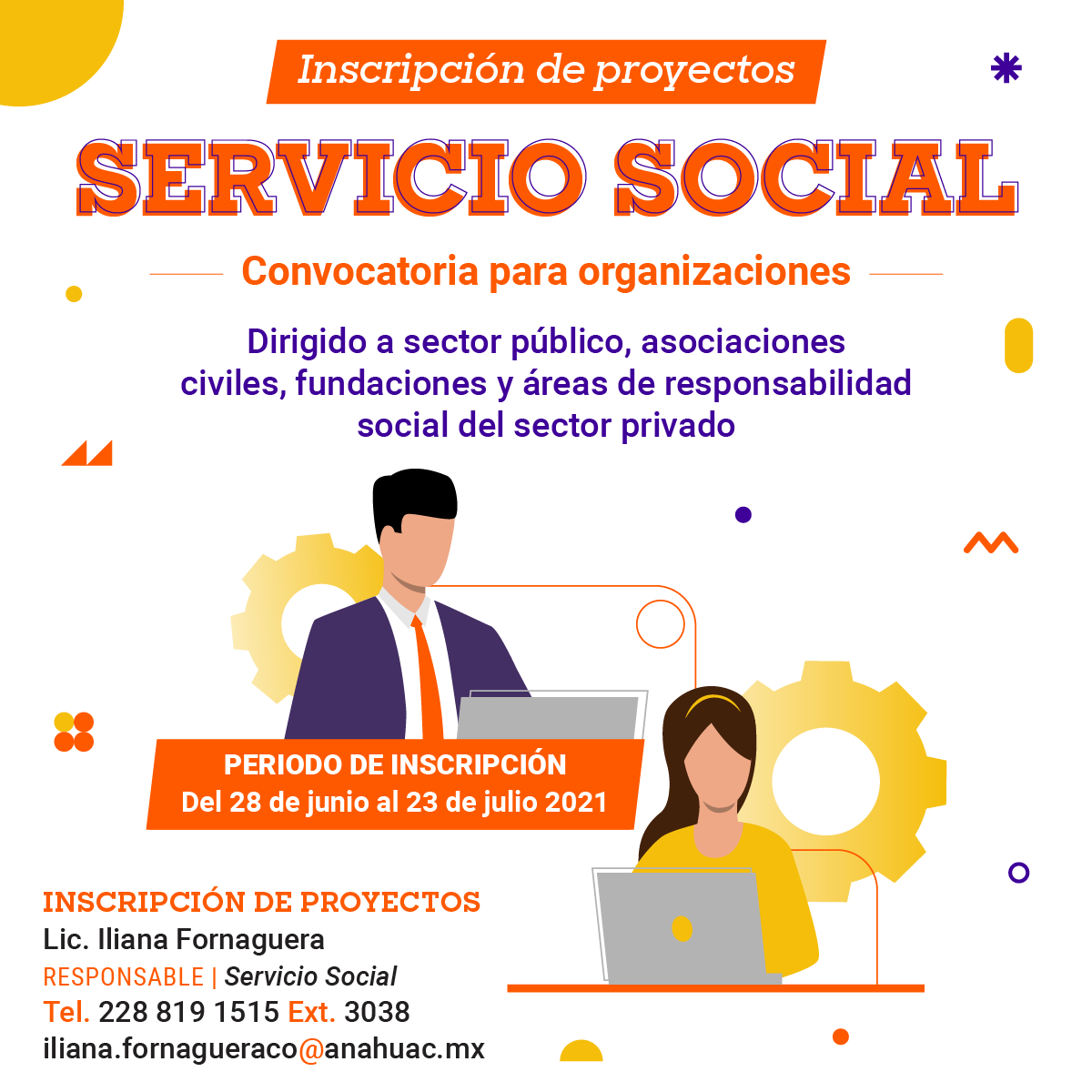 Servicio Social: Convocatoria para Organizaciones