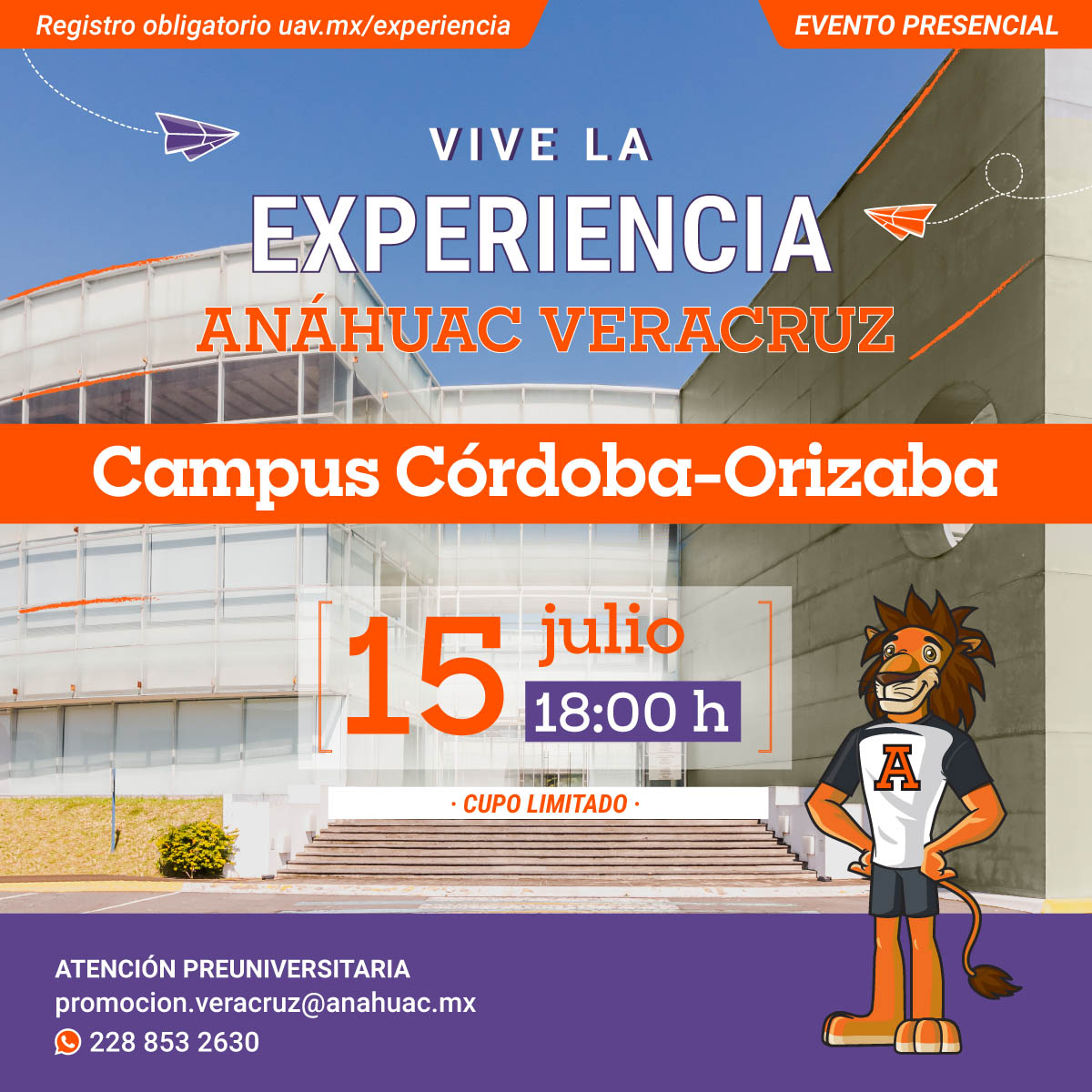 Vive la Experiencia Anáhuac Veracruz en Córdoba-Orizaba