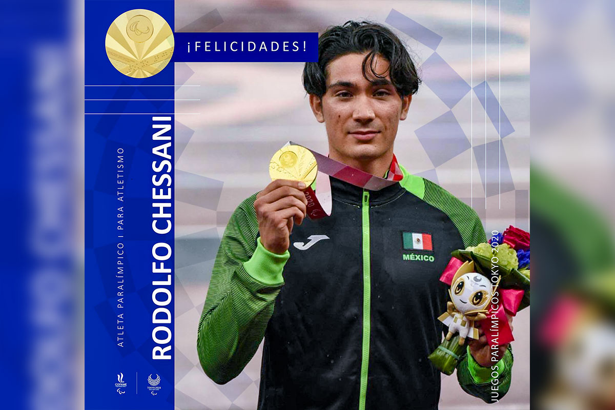 2 / 2 - Rodolfo Chessani, Alumno de Ingeniería, Obtiene Oro en Juegos Paralímpicos Tokyo 2020