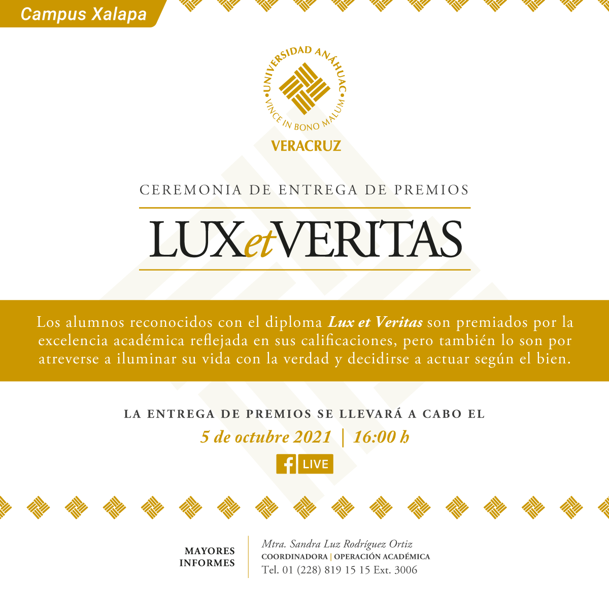 Ceremonia de Entrega de Premios Lux et Veritas