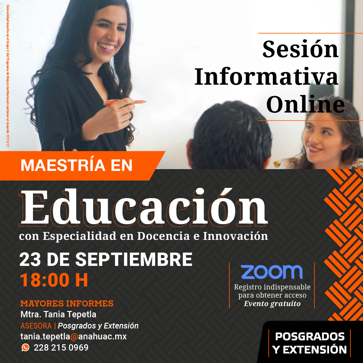 Sesión Informativa Online