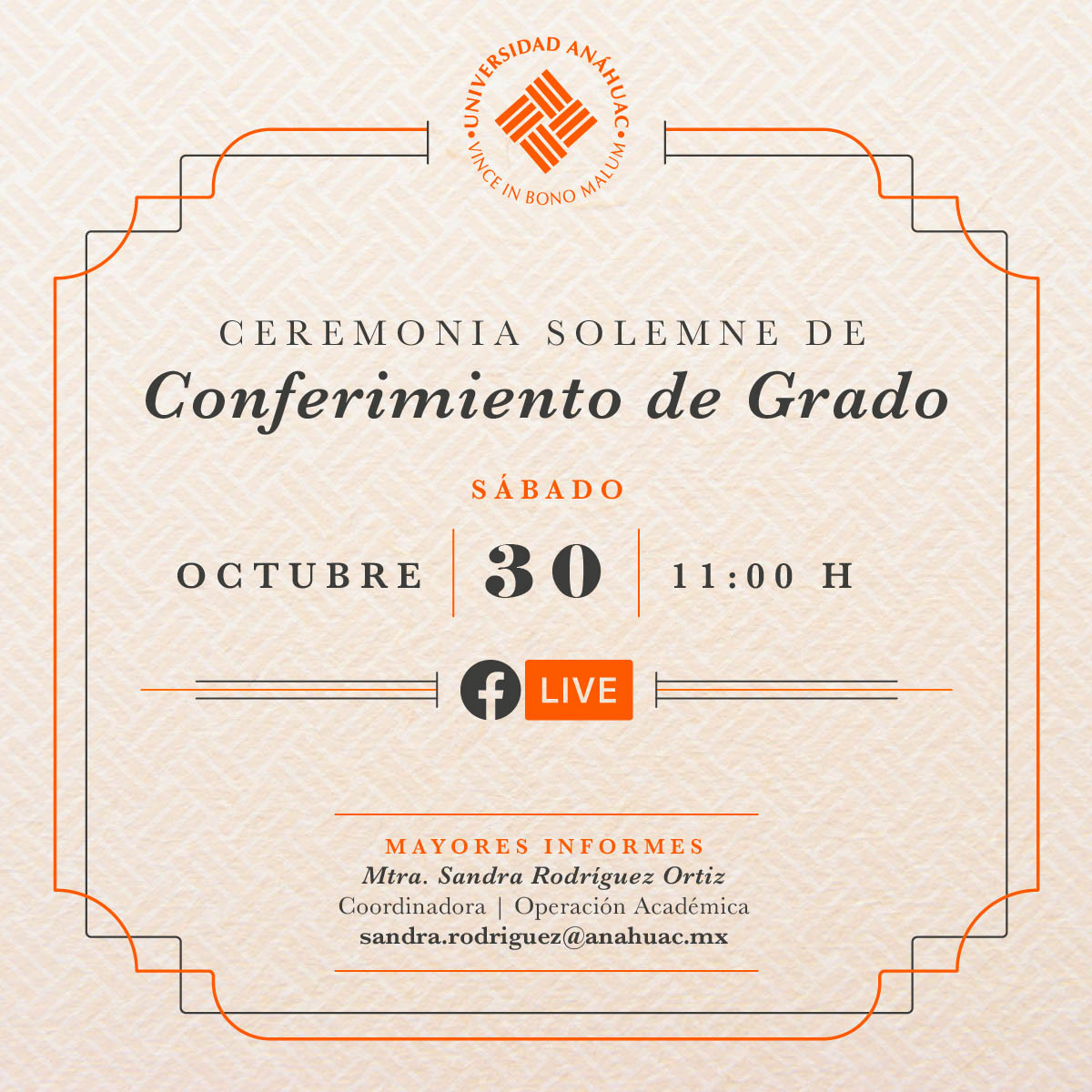 Conferimiento de Grado