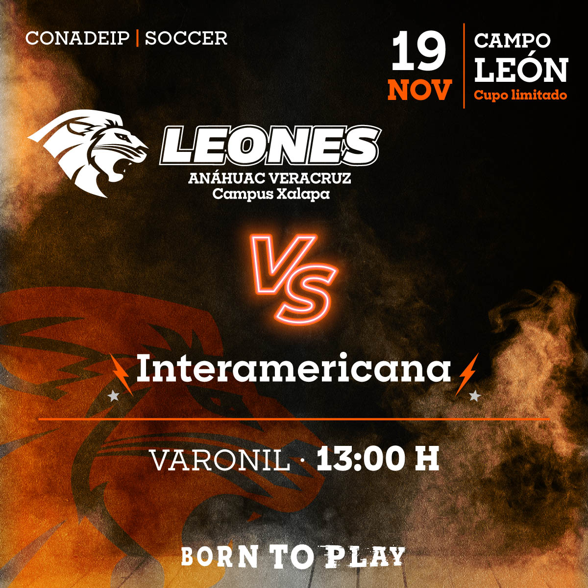 Soccer Varonil: Leones vs Interamericana