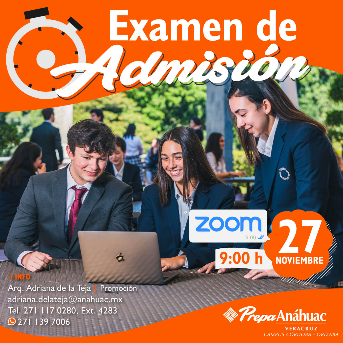 Examen de Admisión Online Córdoba-Orizaba