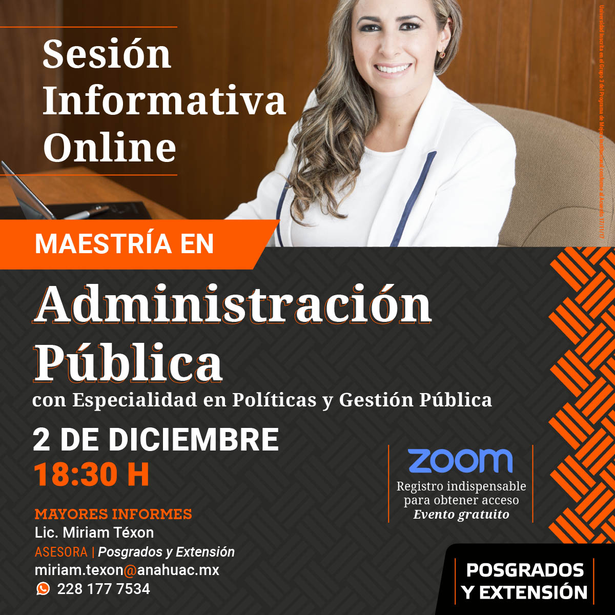 Sesión Informativa Online