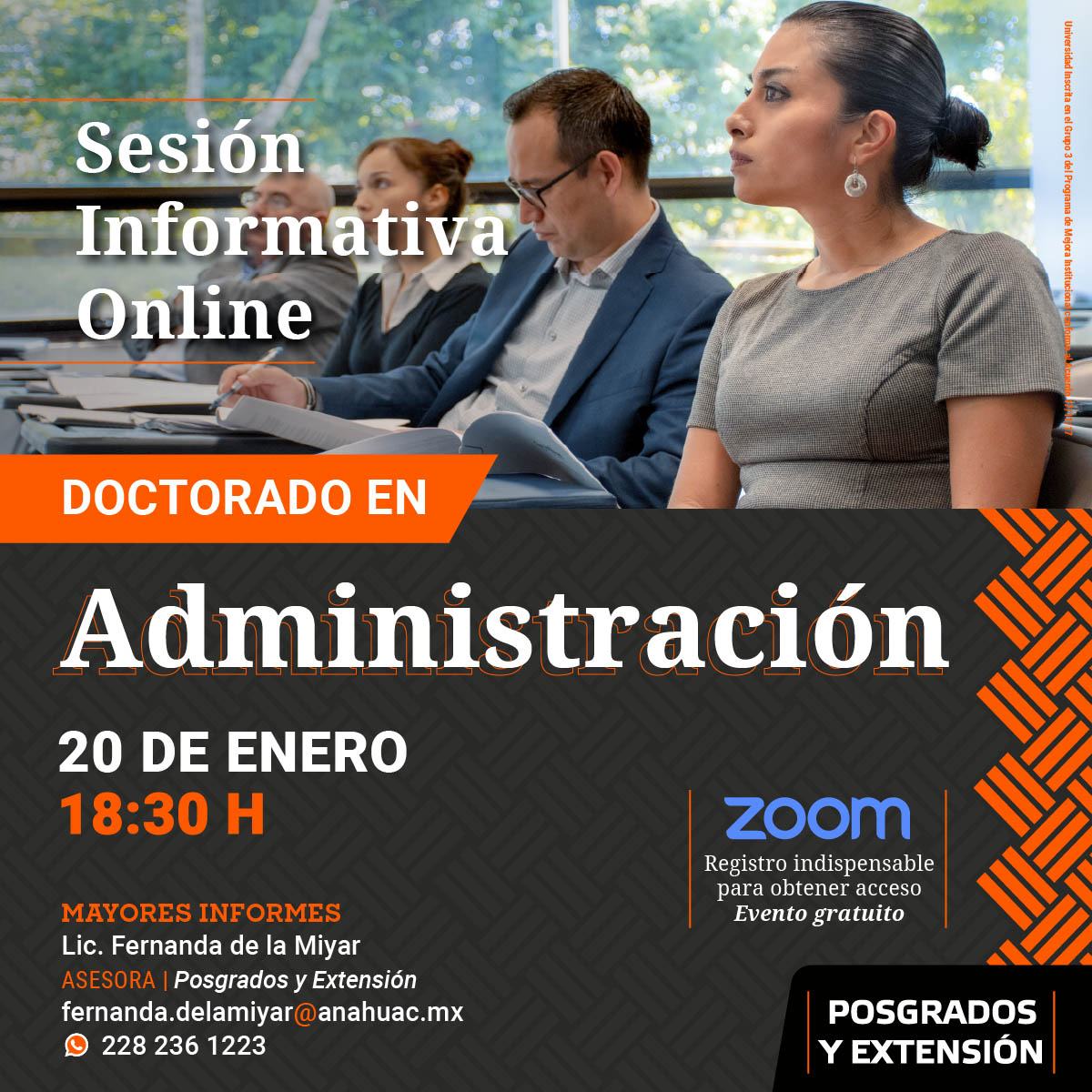 Sesión Informativa Online