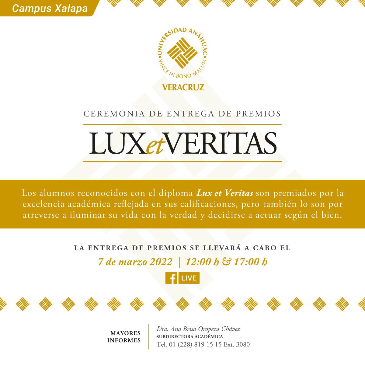 Ceremonia de Entrega de Premios Lux et Veritas