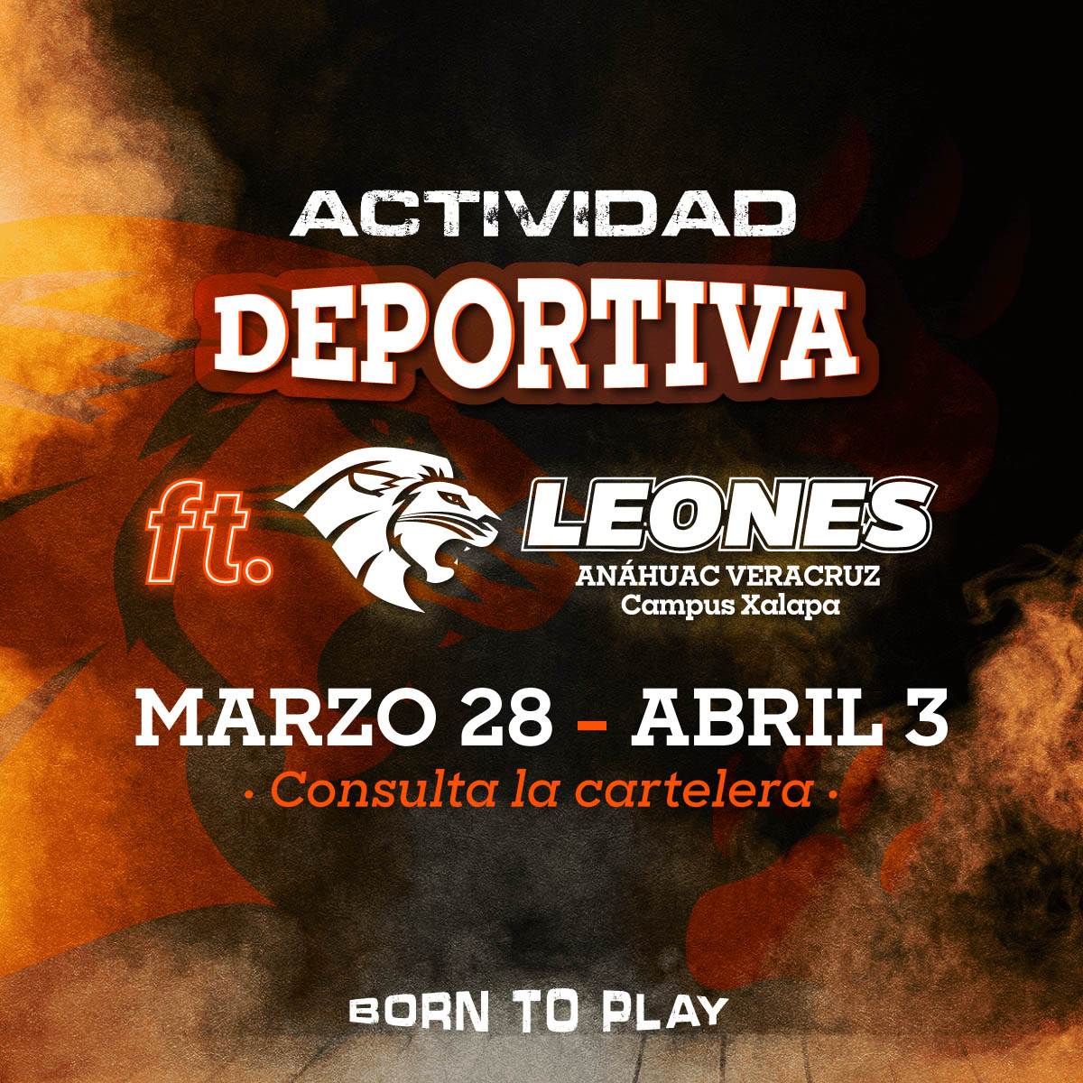 Actividad Deportiva del 28 de Marzo al 3 de Abril