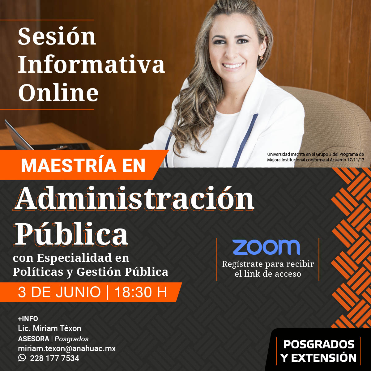Sesión Informativa Online Sesión Informativa Online
