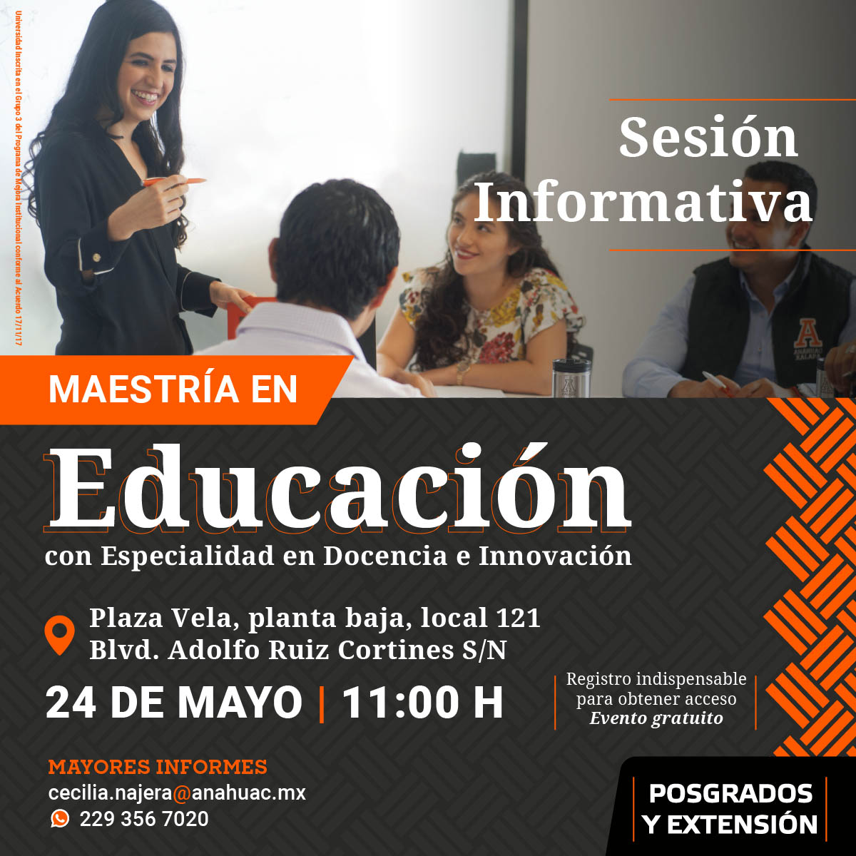 Sesión Informativa: Maestría en Educación