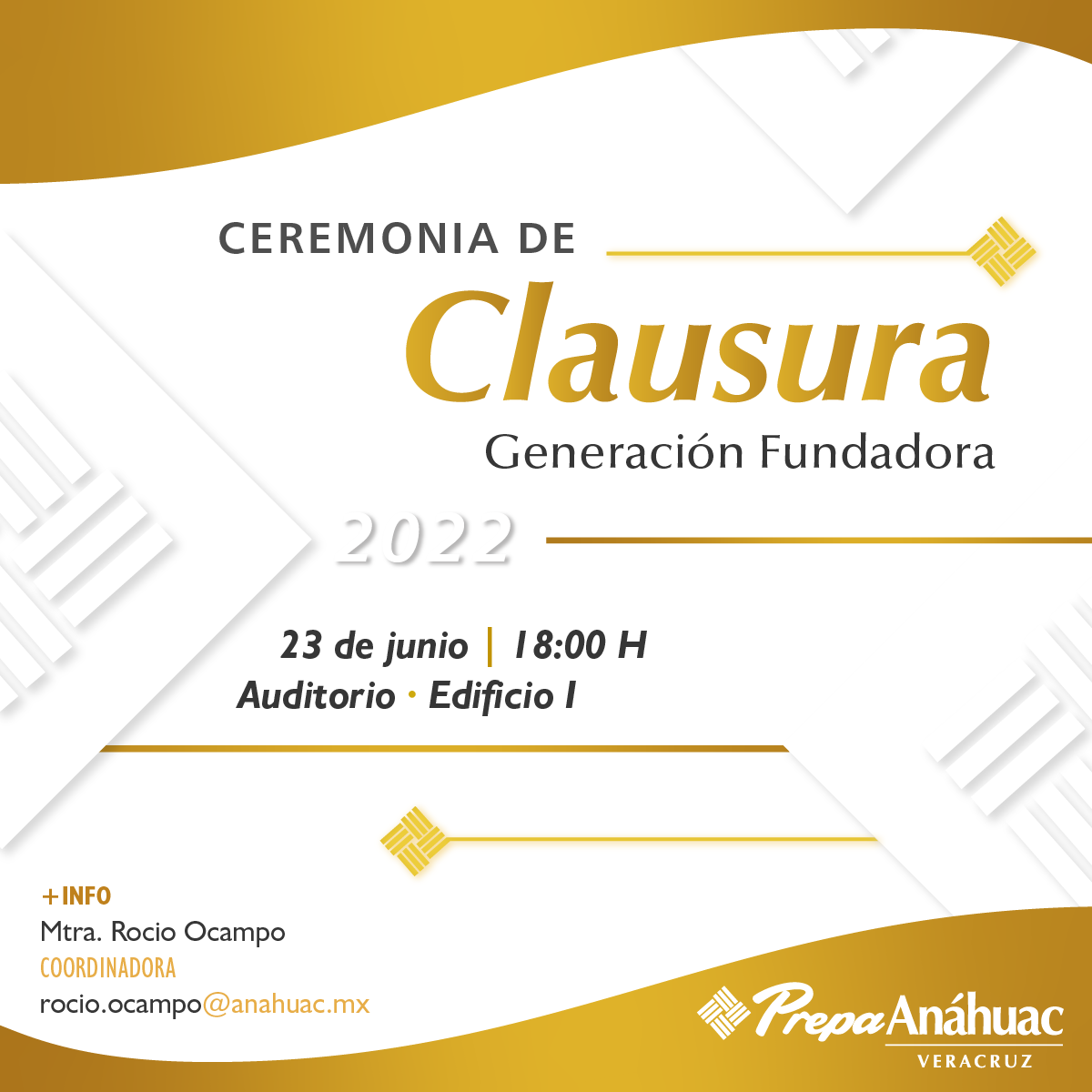 Ceremonia de Clausura Ceremonia de Clausura