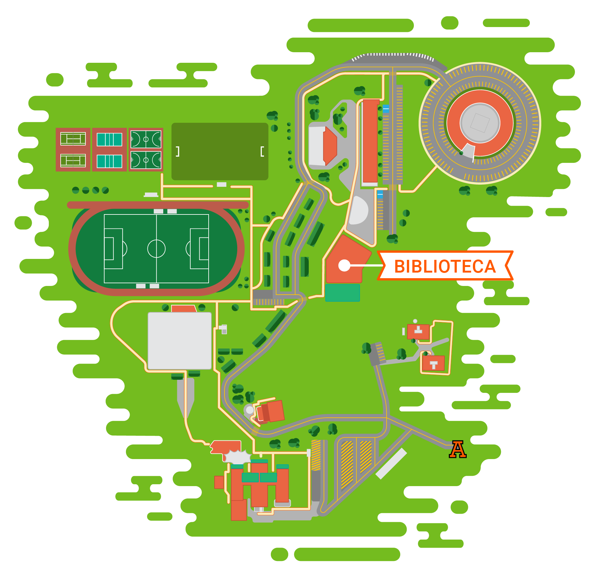 1 / 1 - Mapa de ubicación de Biblioteca