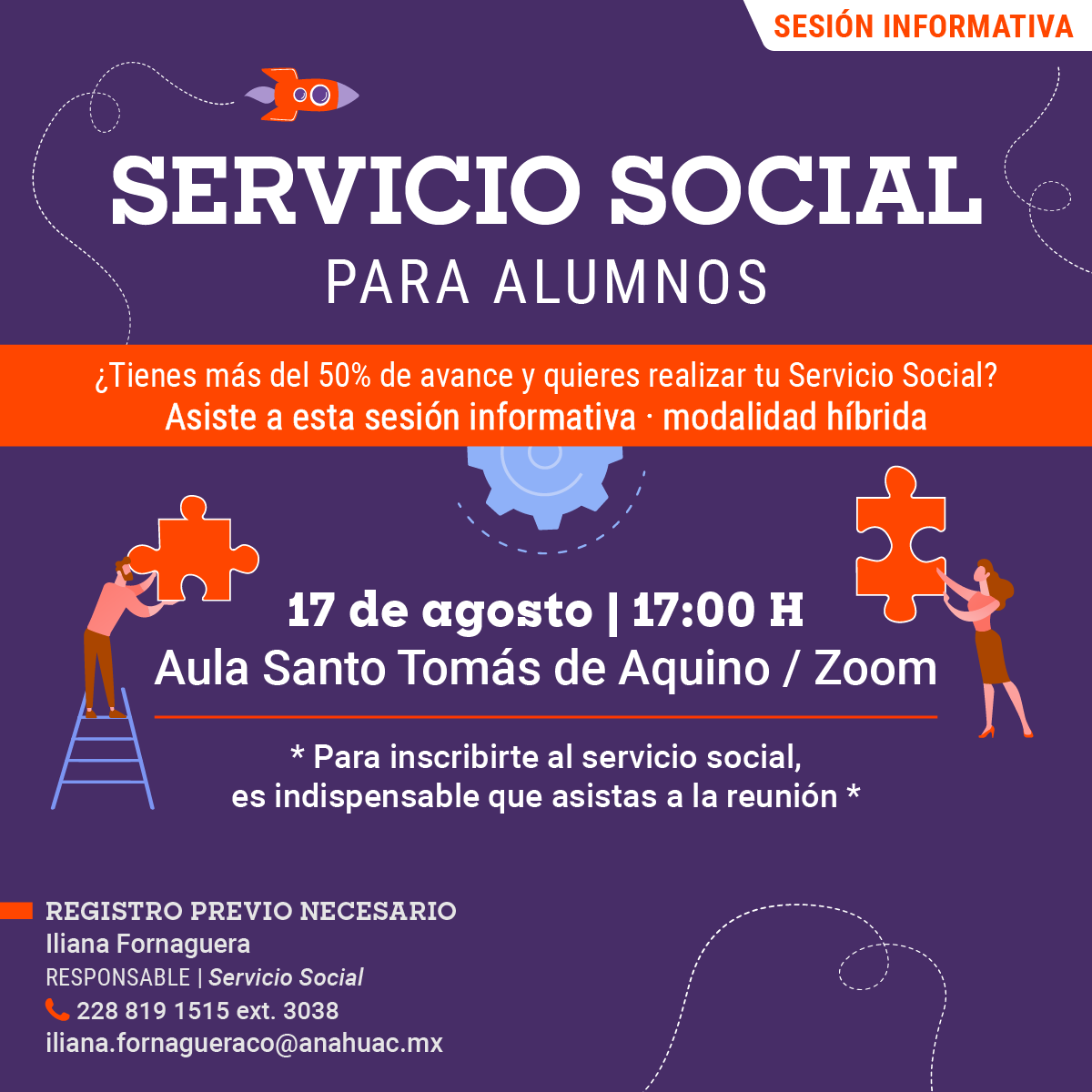 Convocatoria de Servicio Social para Alumnos