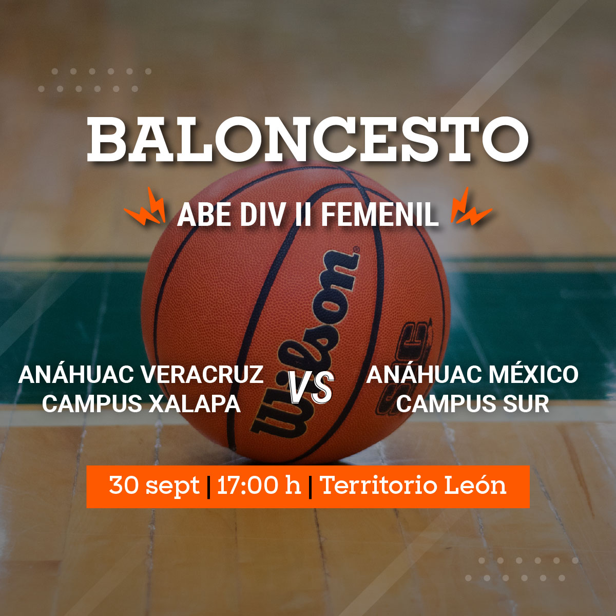 Baloncesto Femenil ABE: Leonas vs Anáhuac México campus Sur