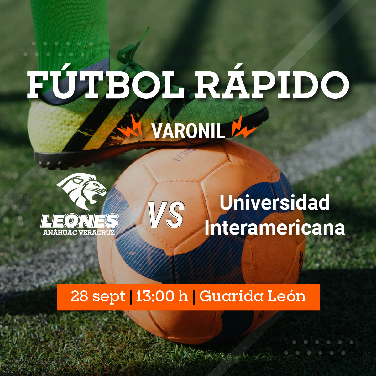 Fútbol Rápido Varonil: Leones vs Interamericana