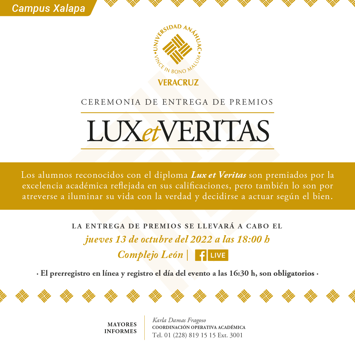 Ceremonia de Entrega de Premios Lux et Veritas